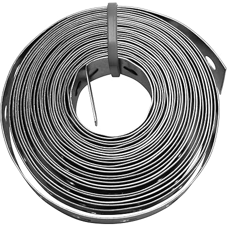 Plumb Pak PP855-8 Pipe Strap, 10 Ft L X 3/4 in W, Iron, Galvanized, 10'