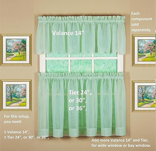 Vista 606 de Today's Curtain - Cortina Emelia de gasa original, panel de 84 pulgadas, negro, 60 pulgadas de ancho x 84 pulgadas de largo