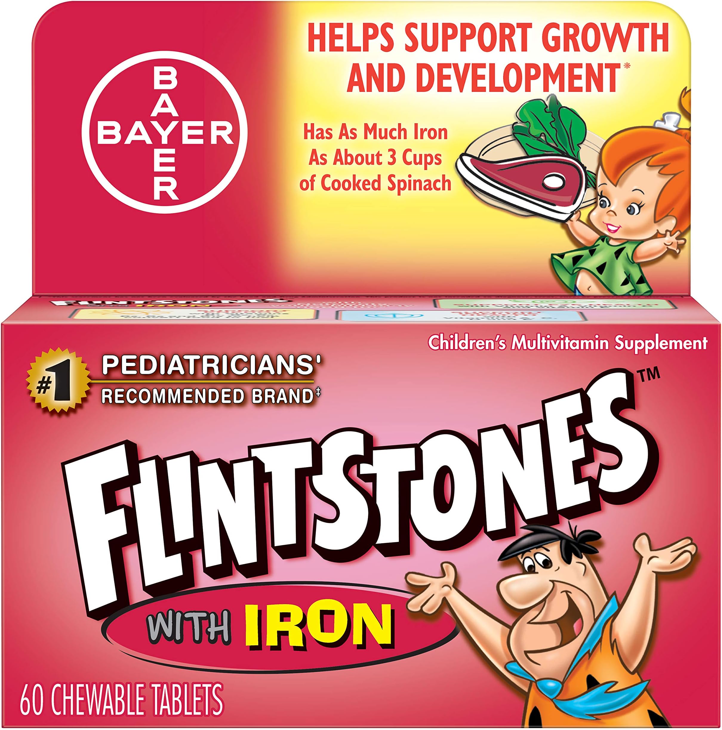 Flintstones? Plus Iron Chewable Vitamins - 60ct