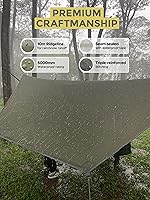 Vista 2 de Miztli Hamaca de camping – Hamaca portátil con amplia red y correas de árbol con bucles ajustables, hamaca doble e individual para exteriores