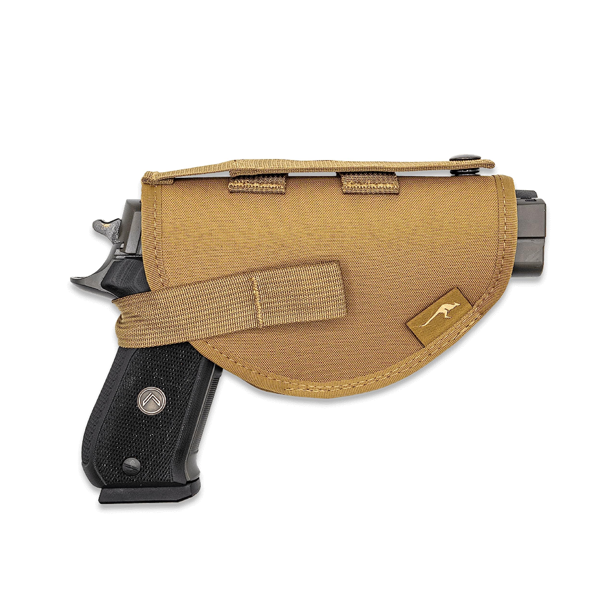 Gear Handgun Holster - Chest Pack Attachment for Secure Carry of Pistols and Revolvers with Adjustable Retention