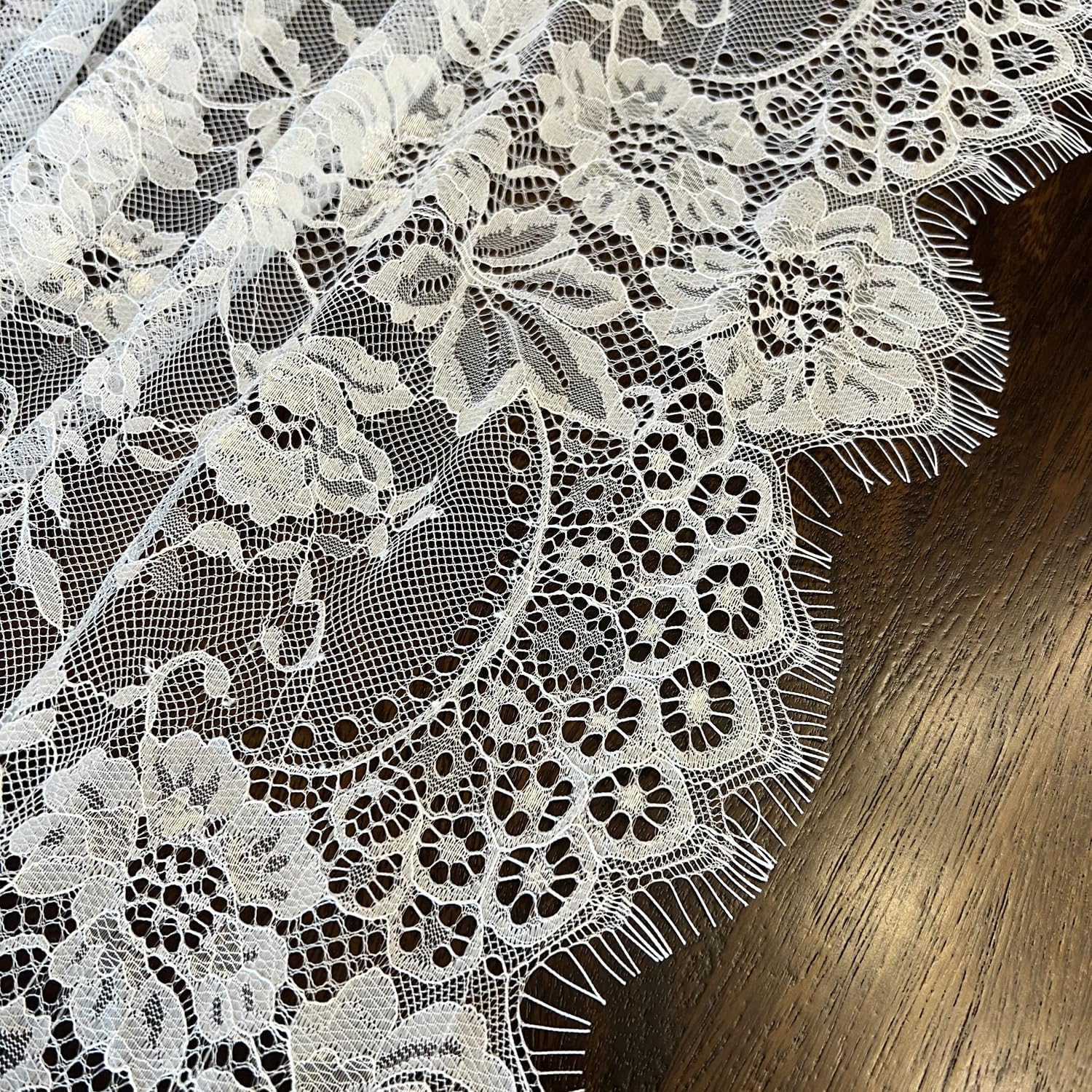 10 Pcs White Lace Table Runner 30 x 120 Inch Vintage Rustic Table Runner for Wedding Bridal Shower Baby Shower Party Decorations Embroidered Boho Lace Table Cloth Runners