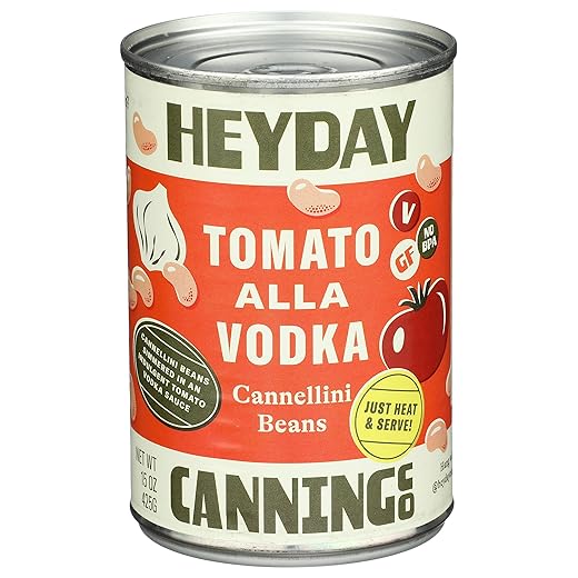 Heyday Canning Co Tomato alla Vodka Cannellini Beans, 15 OZ