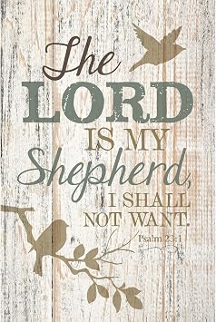 DEXSA The Lord Is My Shepherd...New Horizons Wood Plaque with Easel | Made in the USA
