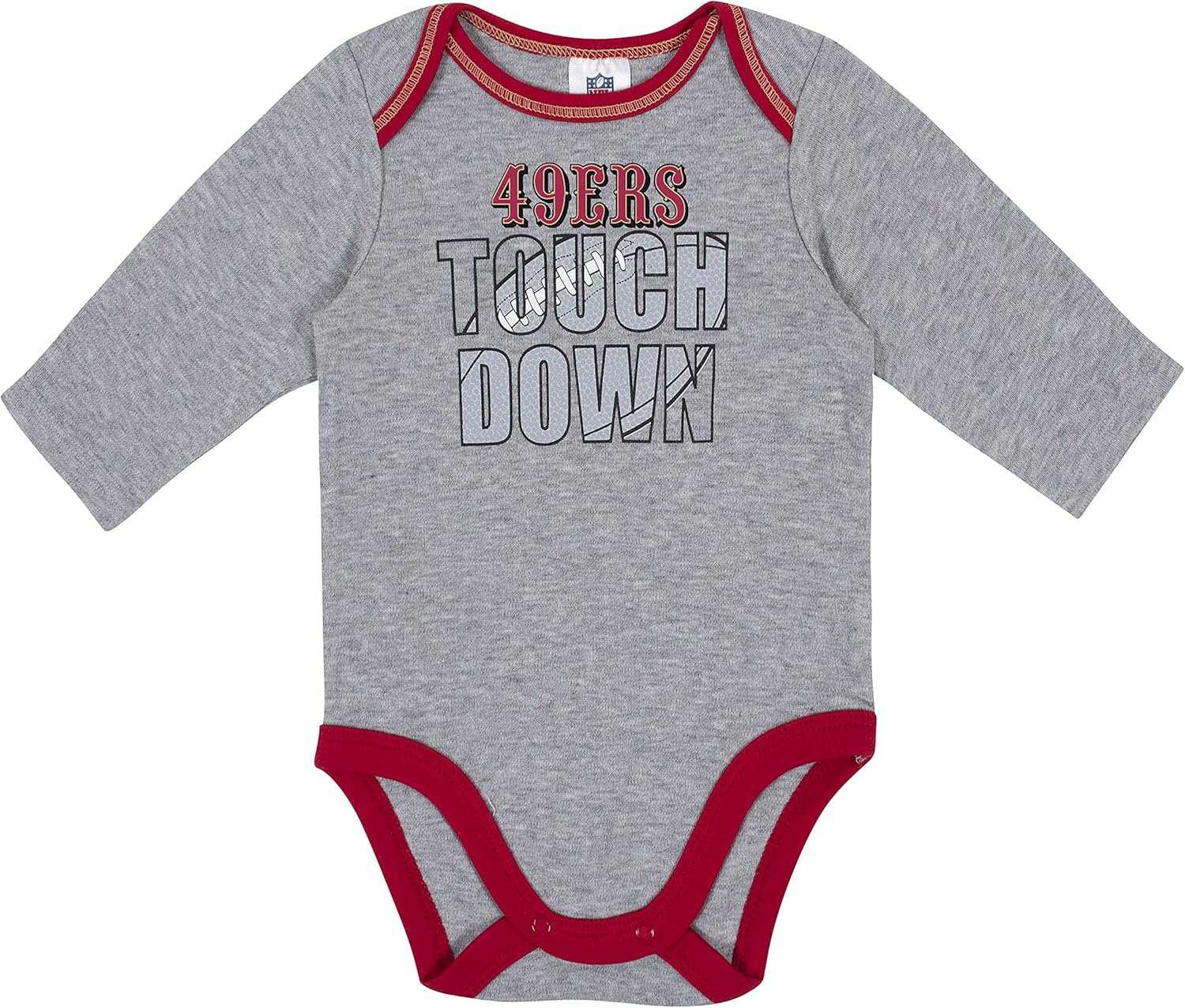 Gerber NFL unisex-baby Nfl Team 2 Pack Long Sleeve Onesie Bodysuit - Image 3