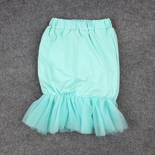 Miniatura 5 de HOOLCHEAN Falda de sirena con lentejuelas y cola de pez para niñas pequeñas