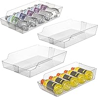 Vista 1 de ClearSpace Organizador de latas ajustable para refrigerador, diseño de dispensador de latas de soda expandible que se adapta a la mayoría