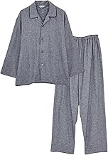 Kaitack Family Japanese Craftsmanship Made in Japan Men's Pajama Shirt Long Sleeve 100% Cotton Viera Brushed Spring Autumn Winter