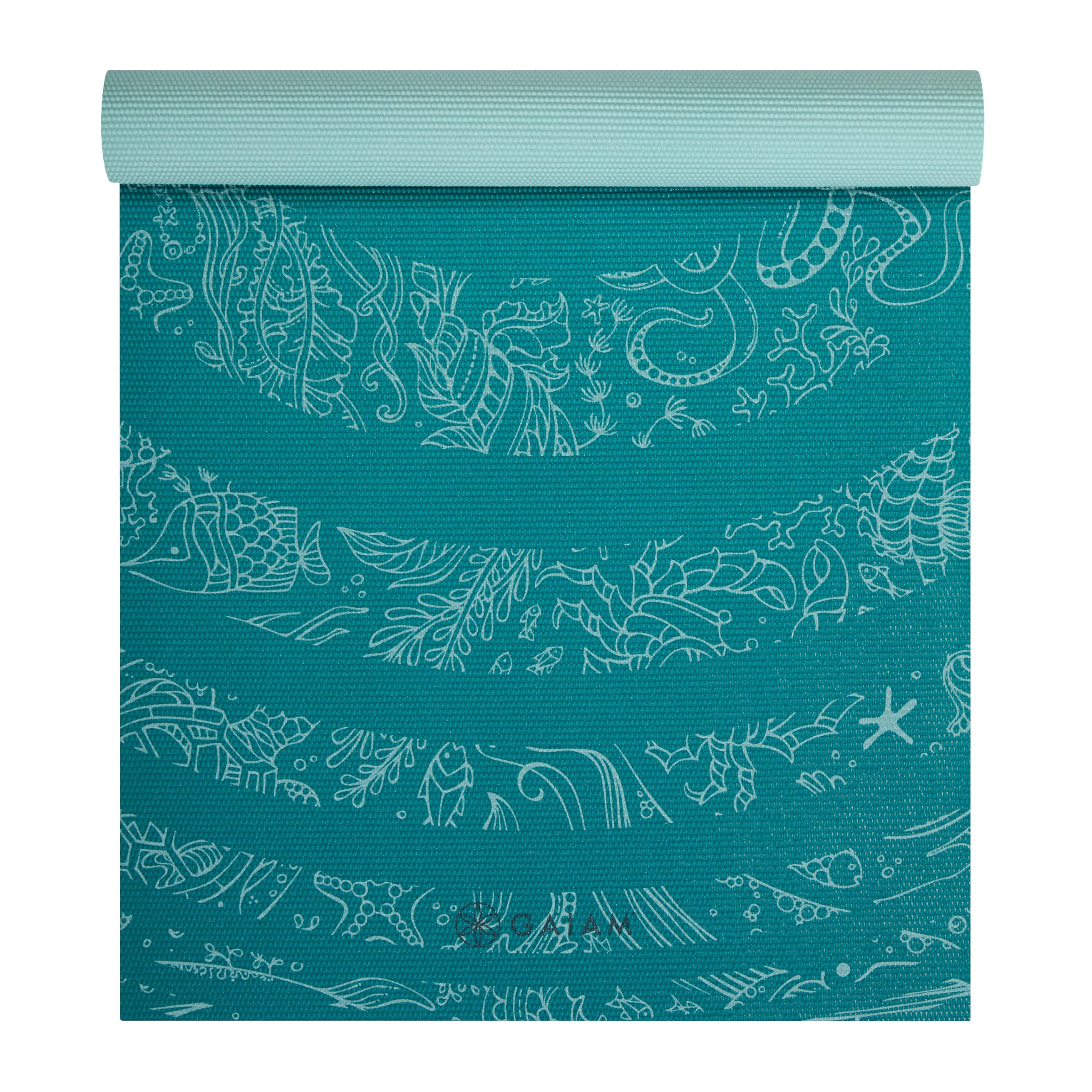Gaiam 05-54073 - Colchoneta de yoga (3 mm, impreso, anti deslizante, Hasta 4 mm)