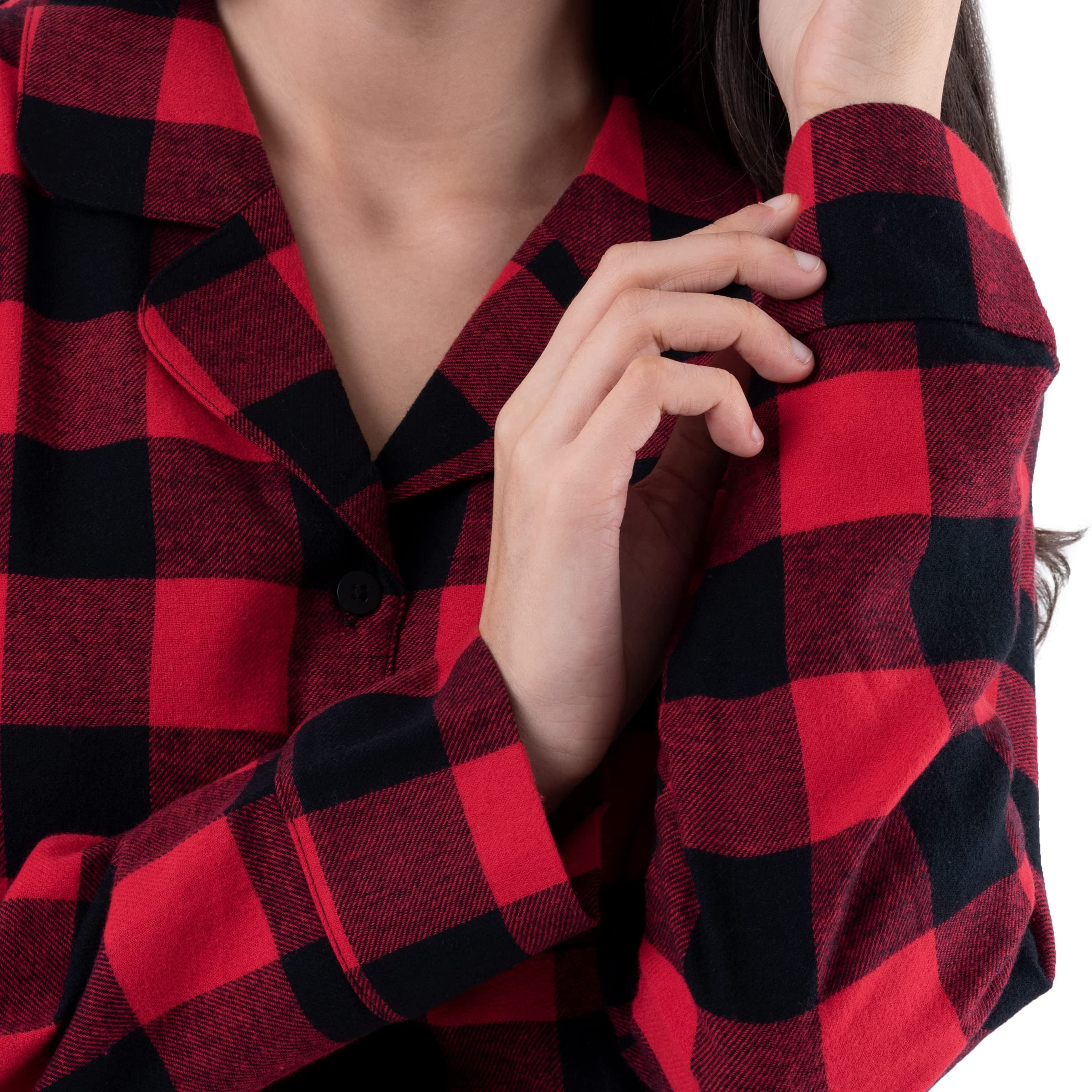 Fruit of the Loom Camisa de Franela Camisón Mujer