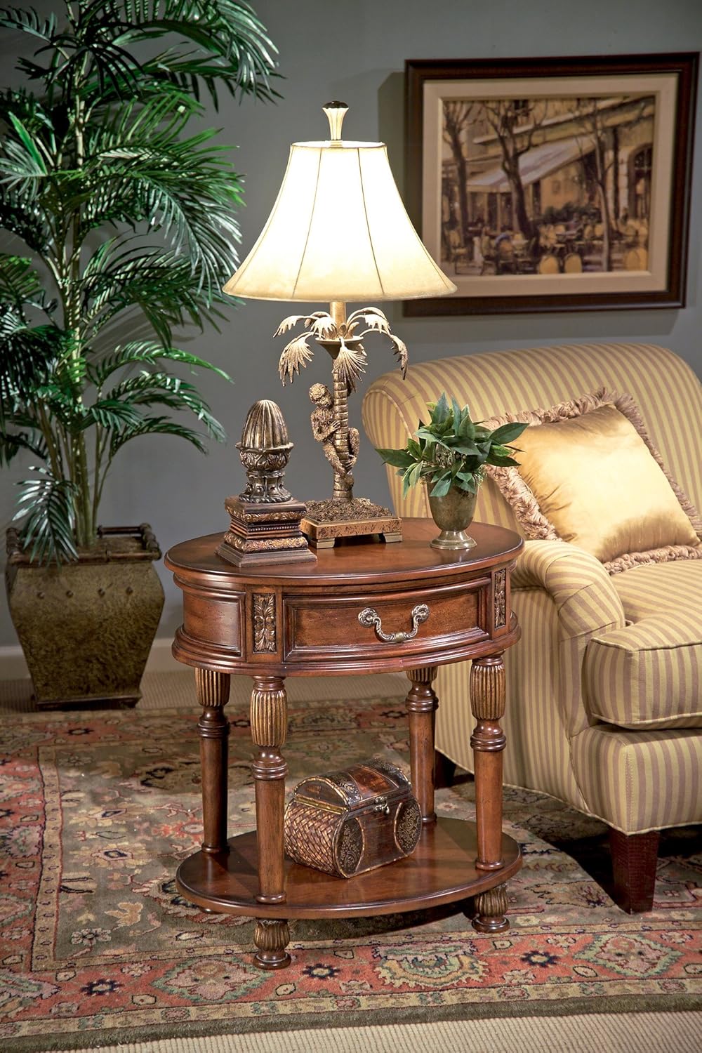 Amazon.com: Butler Specialty | Masterpiece Oval Accent Table | 1305030 ...