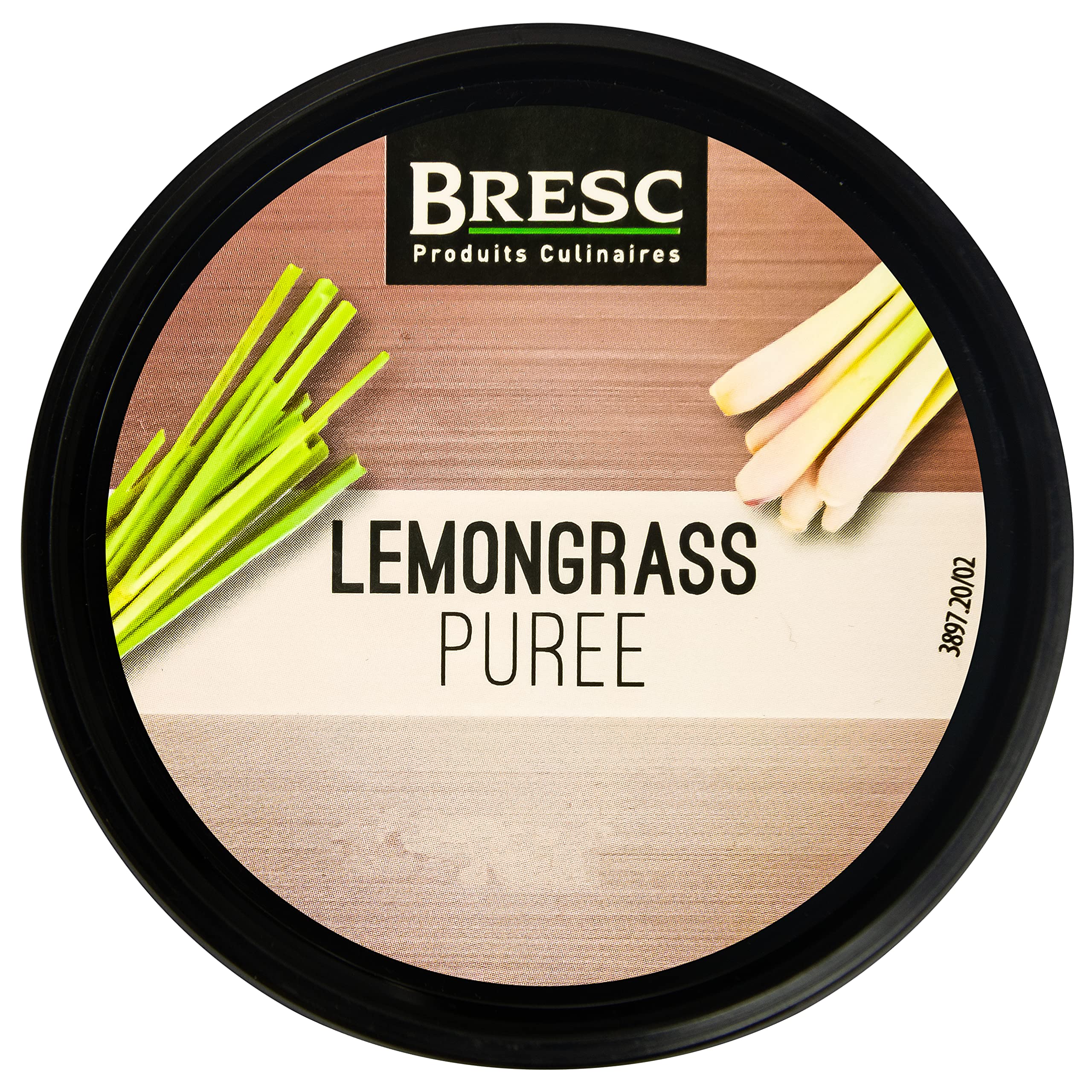 Bresc Zitronengraspüree - 5x 450g - vegane pikante Gewürzmischung Zitronengras-Püree, küchenfertig, authentisch asiatisch, zum Würzen von Speisen, kräftiger Geschmack exotisch frisch zitronig