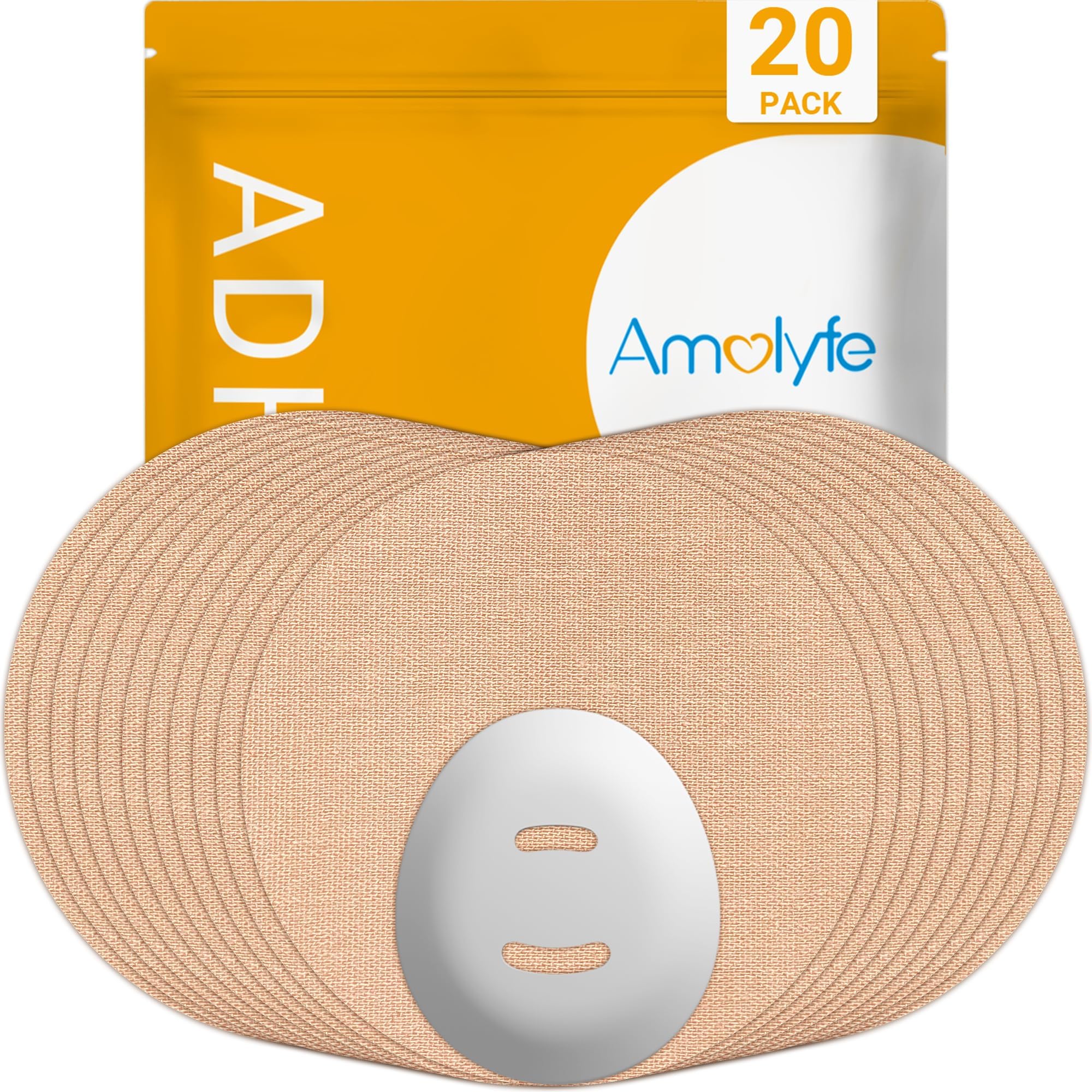 Dexcom G7 Überflicken, 20 Stück wasserdichte Dexcom G7 Klebepflaster, 1 Stück wiederverwendbare schützende CGM-Sensorabdeckung, atmungsaktiv, langlebig, hypoallergen, keine Rückstände auf