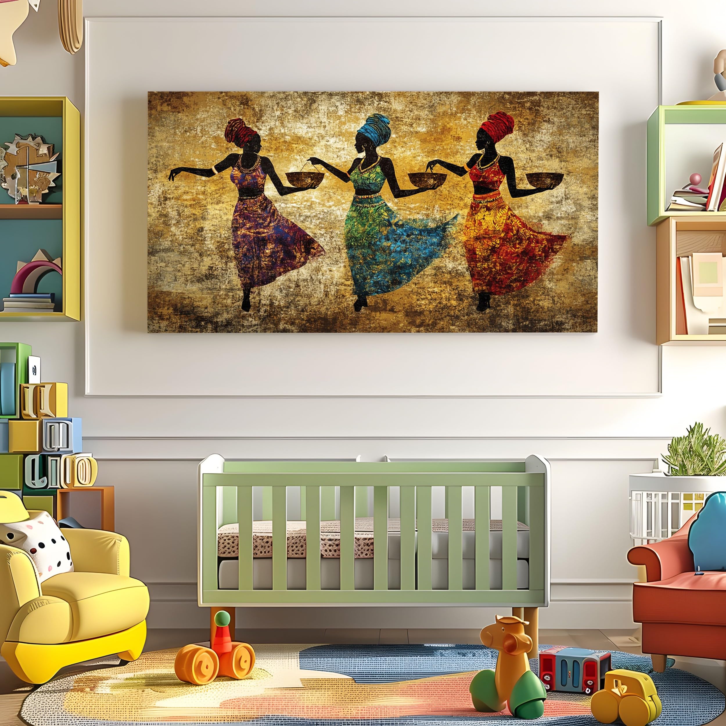 ZORYAN Quadri da Parete Moderni per Soggiorno Donne Senza Cornice 80x160 cm