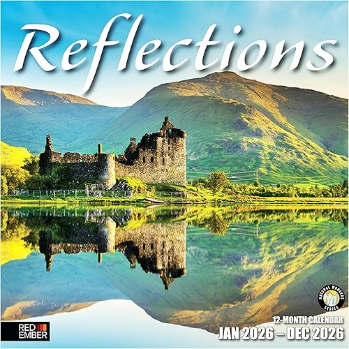 Miniatura 1 de RED EMBER Reflections - Calendario mensual de pared colgante 2024, abierto de 12 x 24 pulgadas, papel grueso y resistente, para regalo, hermoso