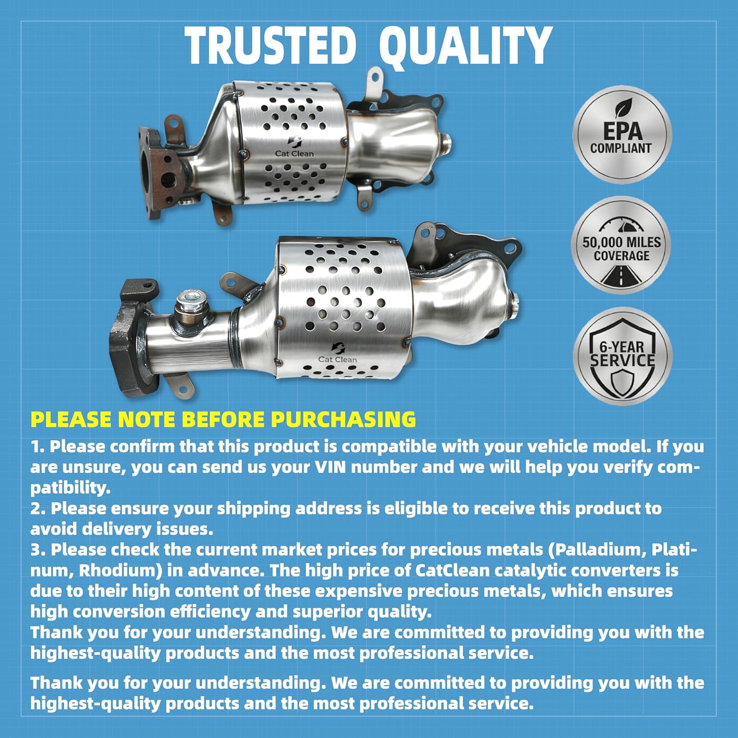 Catalytic Converter Compatible with Honda Pilot 2009-2015,Accord 2008-2017,Odyssey 2011-2017, Acura MDX 2014-2015,RDX 2013-2018 3.5L V6 Catalytic Convertor Replacement 16643 (EPA Compliant)