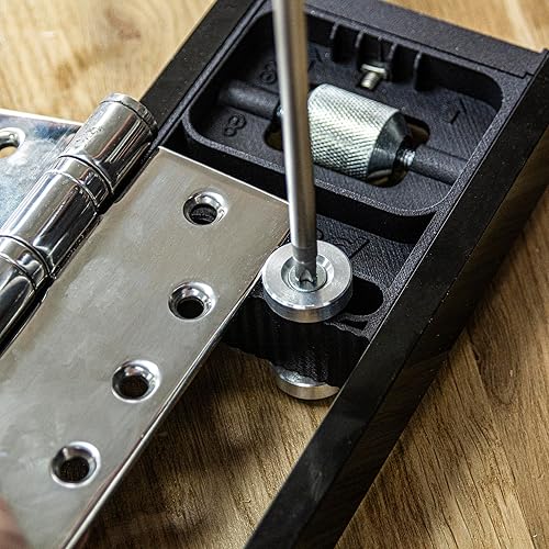 Miniatura 7 de Trend Kit de instalación de puerta, incluye la plantilla AnyDoor de 9 pies, elevador de puerta accionado por pies, soporte de puerta, broca de