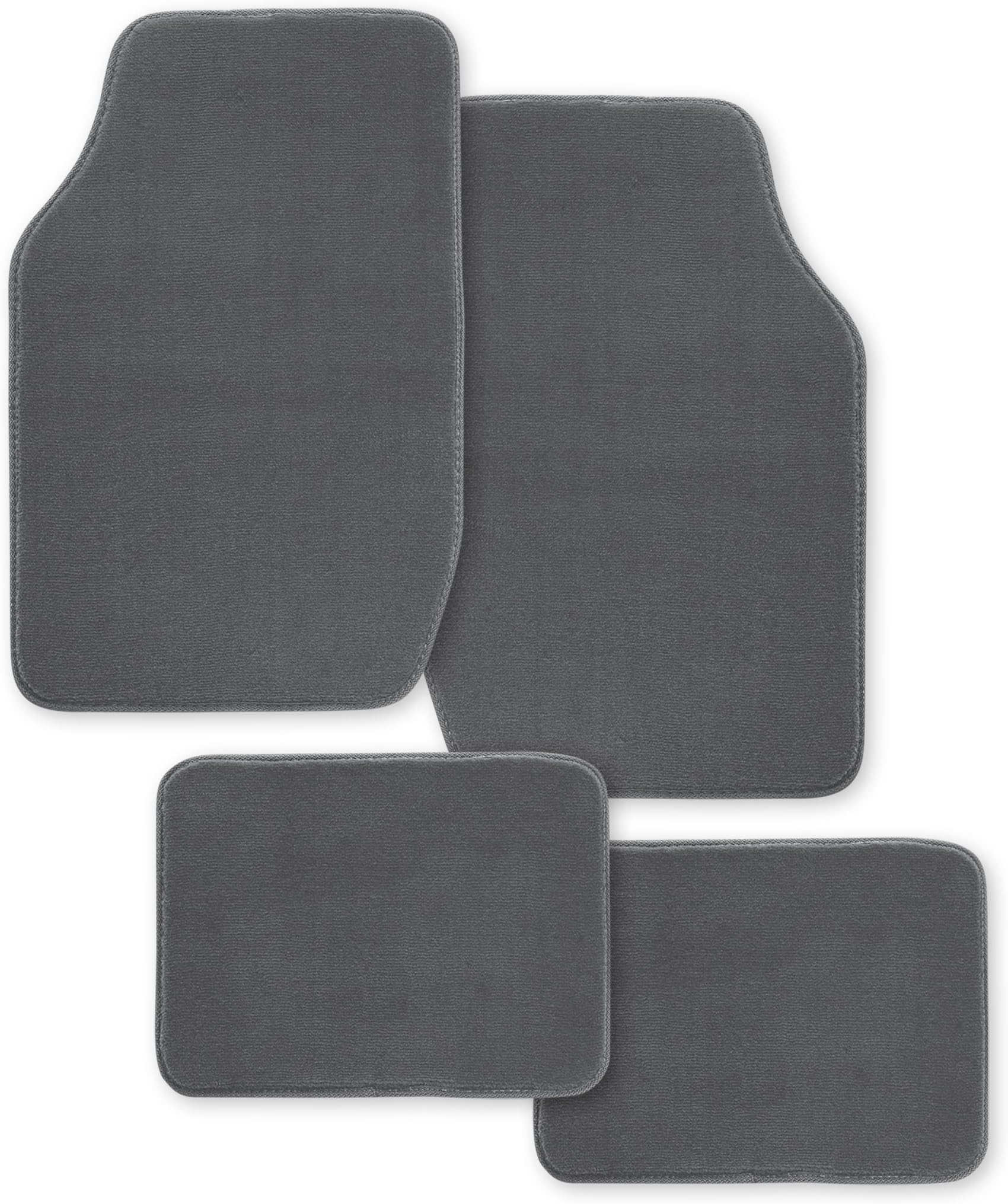 Kraco SG9914GRY Grey Plush Pile Carpet Mat - 4 Piece by Kraco
