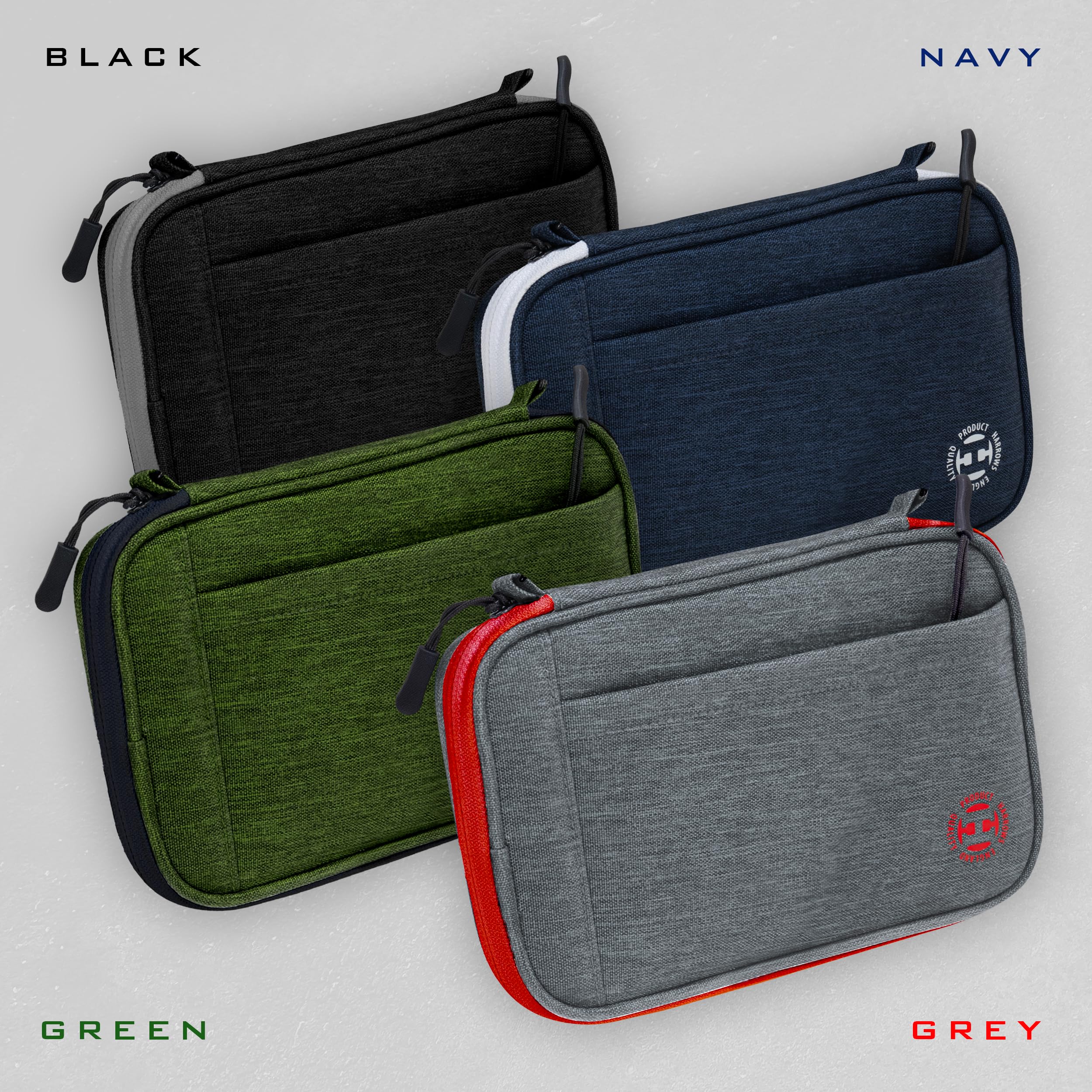 Harrows Smart Case Darttasche & Dart-Etui für 3 oder 6 Darts | Robustes Eva-Case mit Stoff-Finish | Für montierte Darts | Profi Zubehör für Anfänger & Fortgeschrittene (6 schwarz)