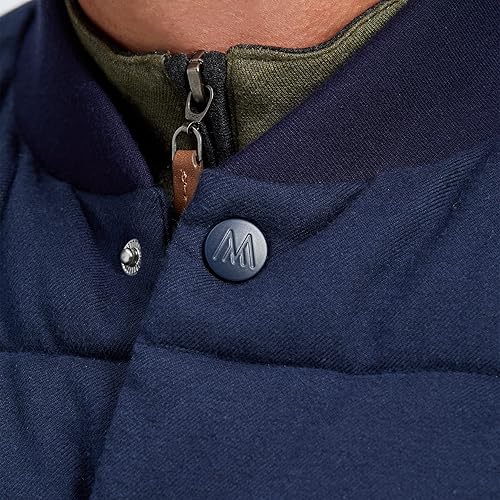 Miniatura 4 de Mizzen+Main Chaleco acolchado ligero resistente al agua para hombre, con botones frontales, colección York