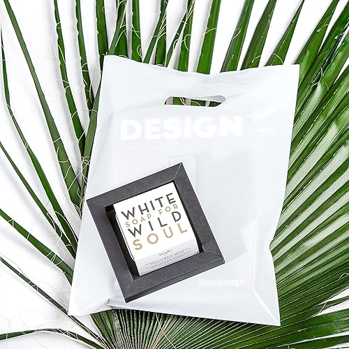 Miniatura 141 de 100 bolsas de 1.5 mil de grosor, 9 x 12 pulgadas, bolsas de agradecimiento con asas extragruesas perfectas para mercancía, pequeñas empresas y venta