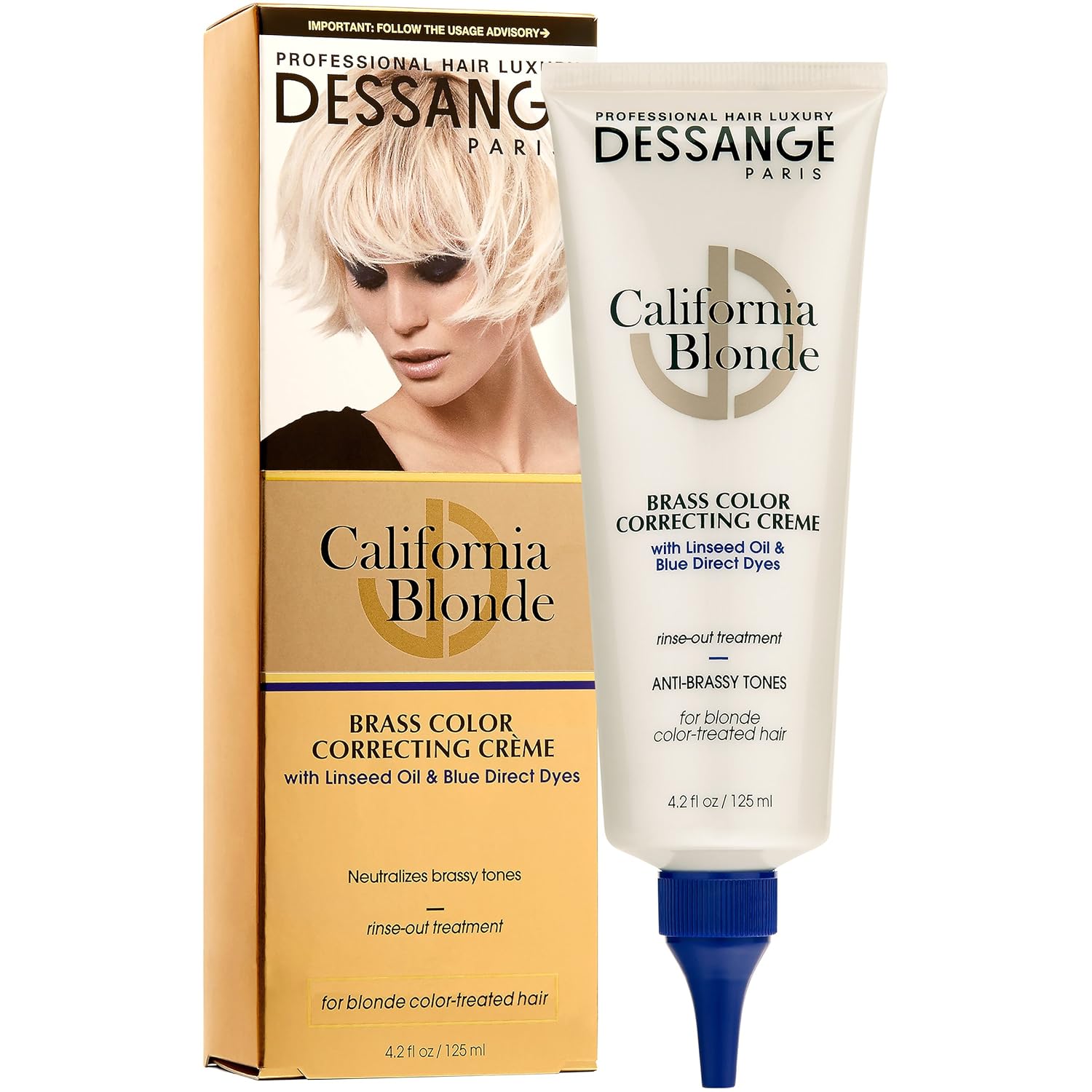 Dessange California Blonde Brass Color Correcting Creme, 4
