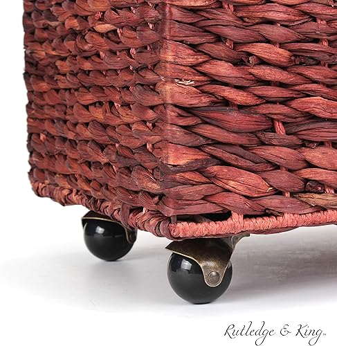 Miniatura 7 de Seagrass - Archivador rodante, archivador para el hogar, organizador de archivos colgantes, archivador de mimbre para el hogar y la oficina, cesta