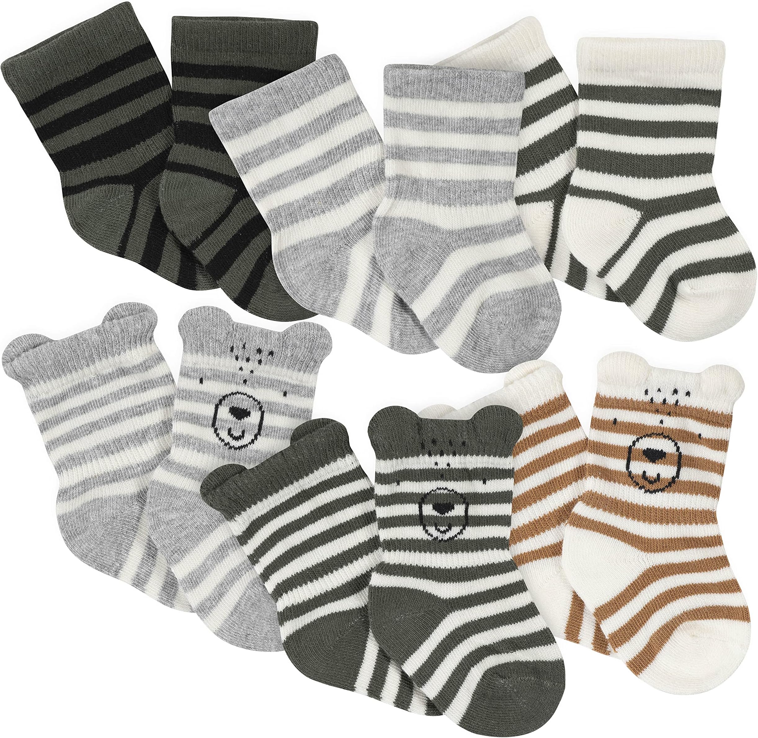 GerberBaby 6-Pair Wiggle Proof Sock