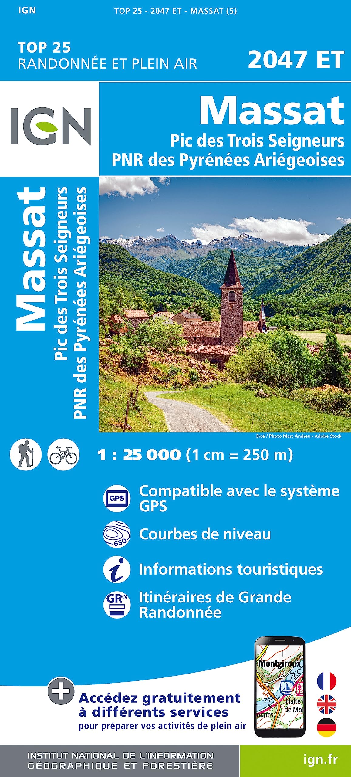 Massat / Pic des Trois Seigneurs / PNR Pyr. Ariégeoises (2047ET) (TOP 25)