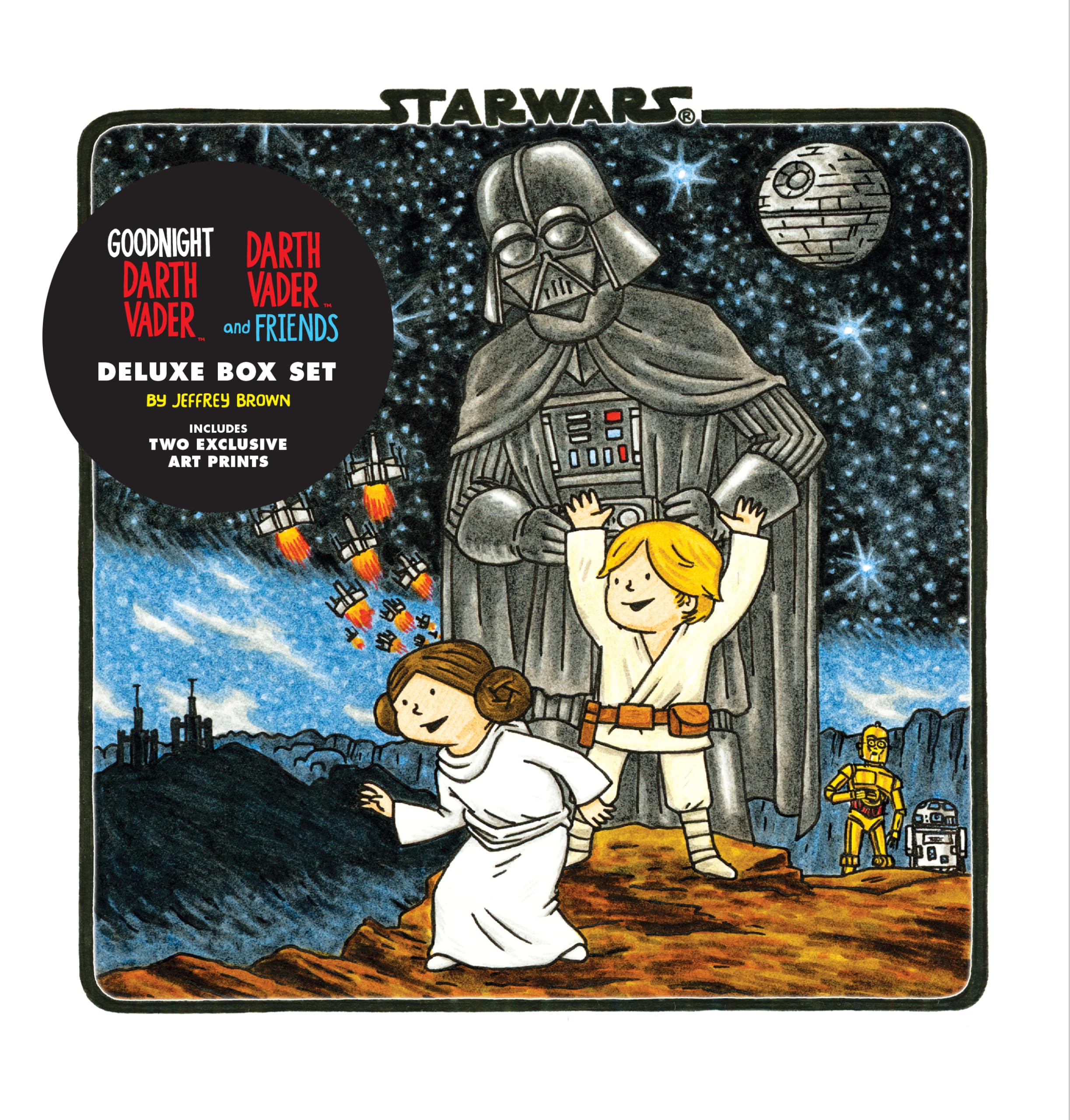 Goodnight Darth Vader / Darth Vader and Friends Deluxe Box Set (includes two art prints) (Star Wars) (Star Wars x Chronicle Books)