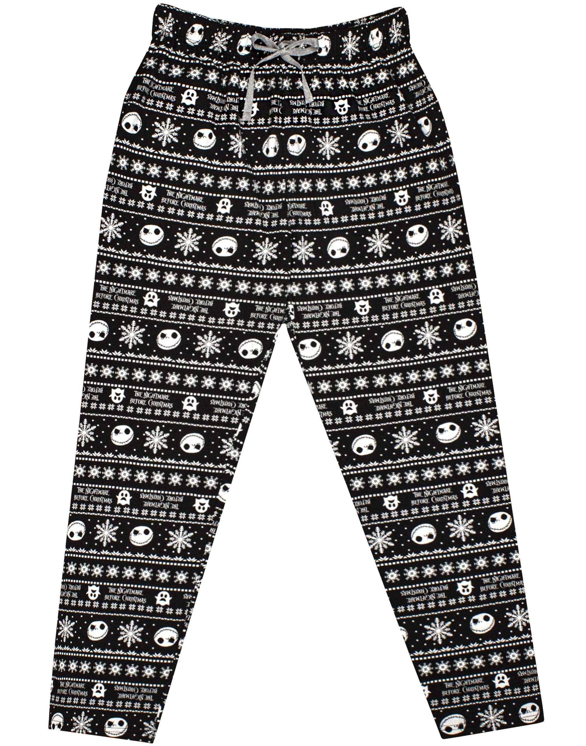 DisneyThe Nightmare Before Christmas Loungepants For Adults | Sally OR Jack Skellington Pajama Trousers PJ Bottoms