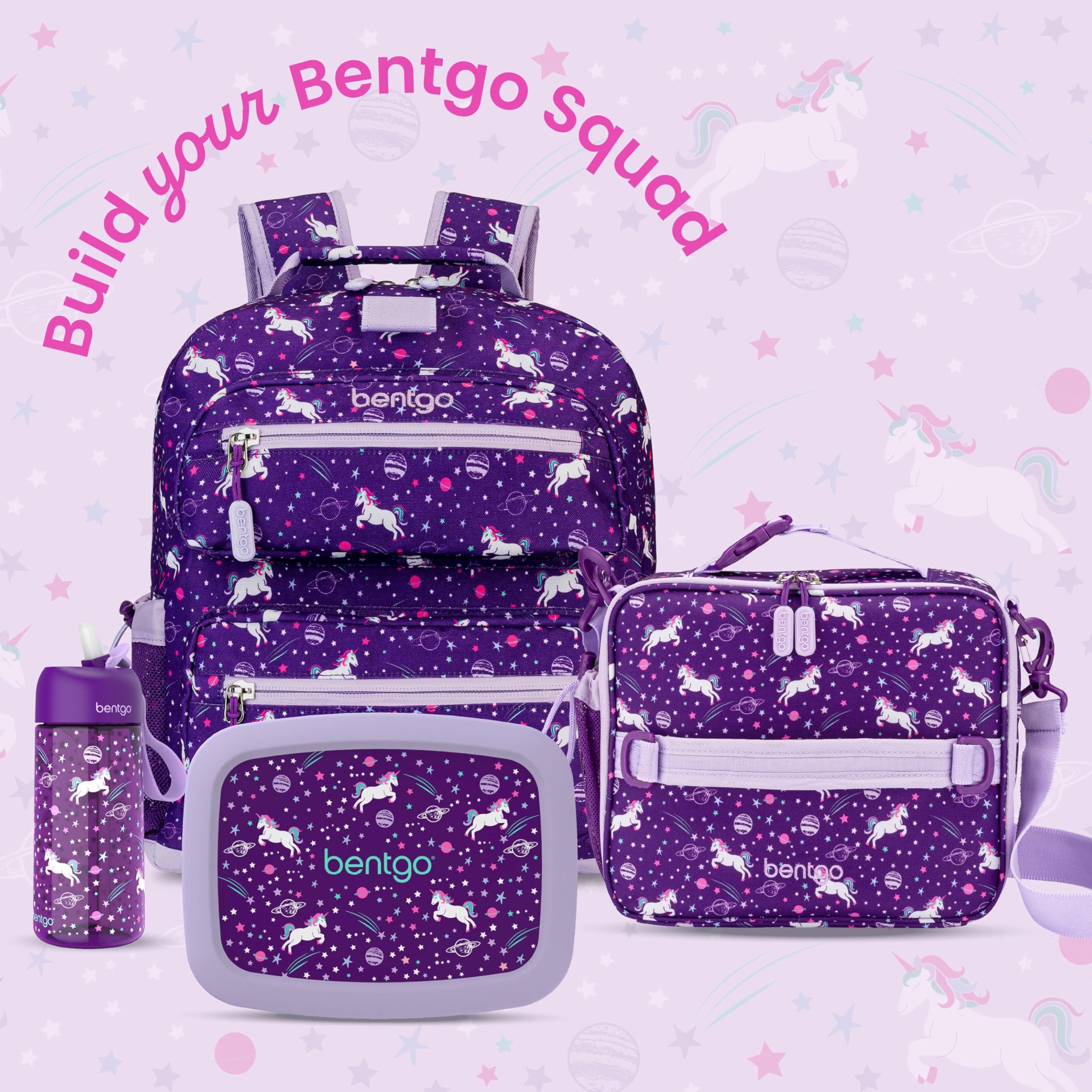 Bentgo Unicorn Lunch Box - Leak-Proof Kids Bento Box -9