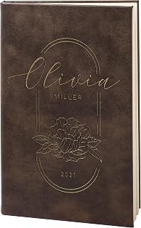 Personalized Notebook, Journals to Write In for Women, Men w/Name | Rustic - 9 Designs & Colors | Custom Notebook, Diary for Girls, Her, Gifts from Him, Engraved, Lined Pages, Gift for Sister, Mom