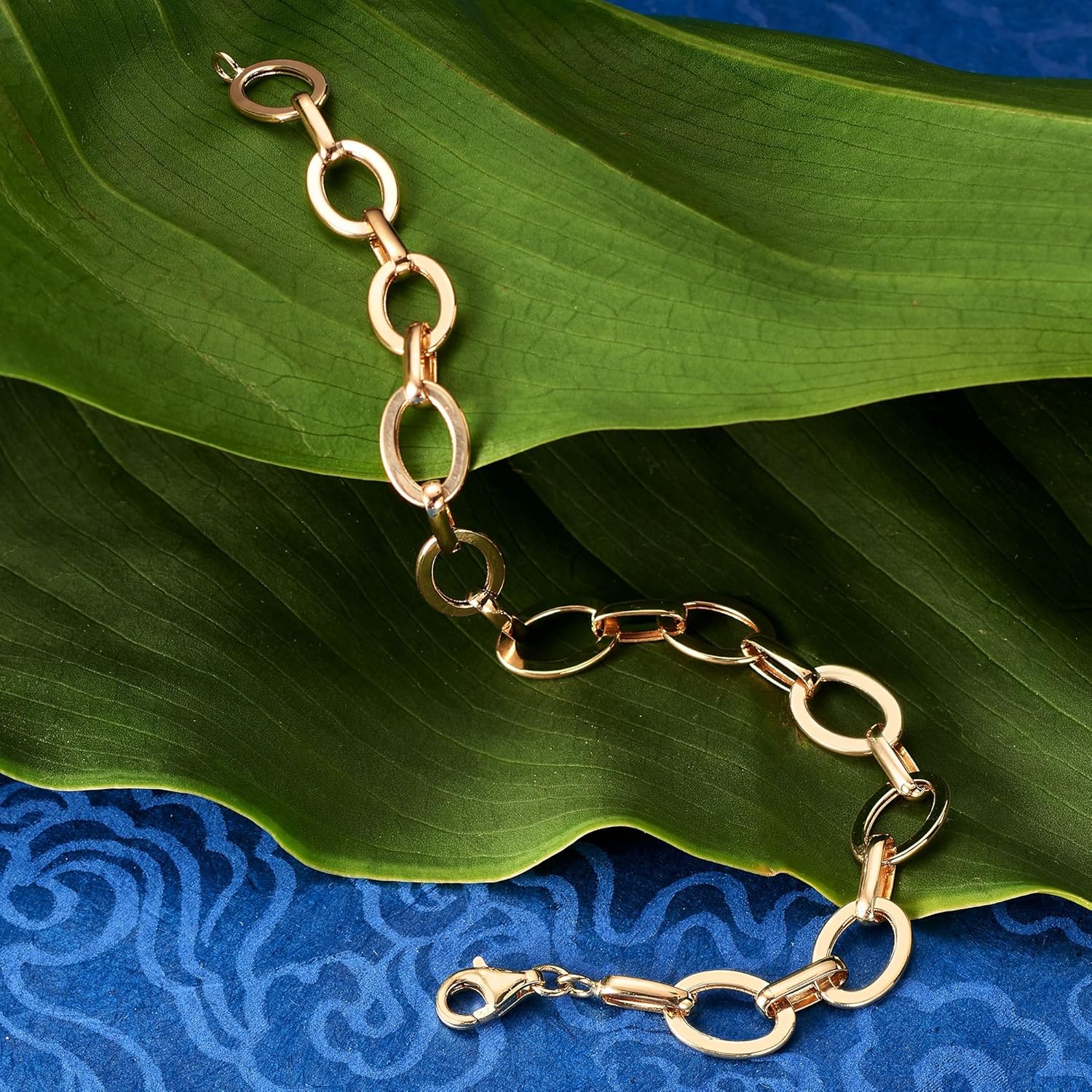 Ross-Simons 14kt Yellow Gold Flat Oval-Link Bracelet
