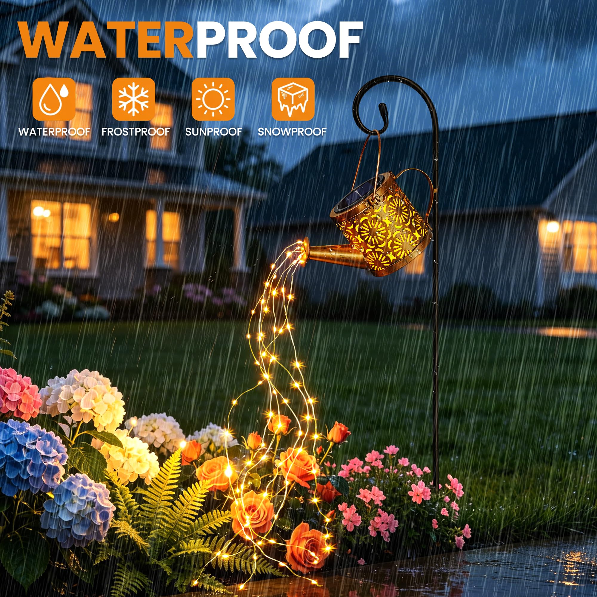Solar Watering Can Lights Solar Lights Outdoor Waterproof Garden Decor