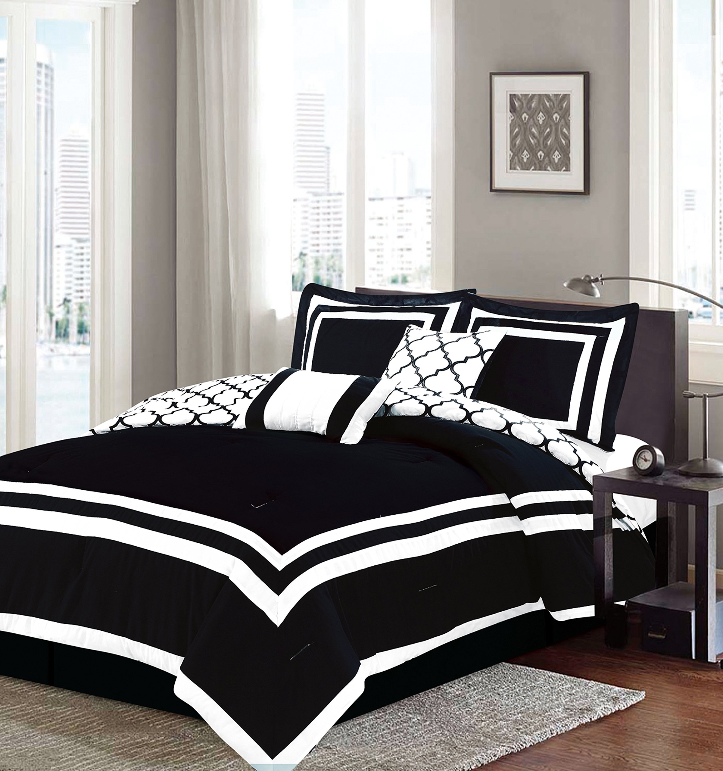 Lot de 6 doudous en duvet noir avec gonflant et confort thermique