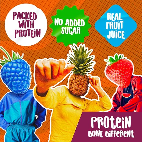 SCI-MX Juicy Protein Sparkling Protein Water • Mango & Passionfruit Flavour 330ml x 12