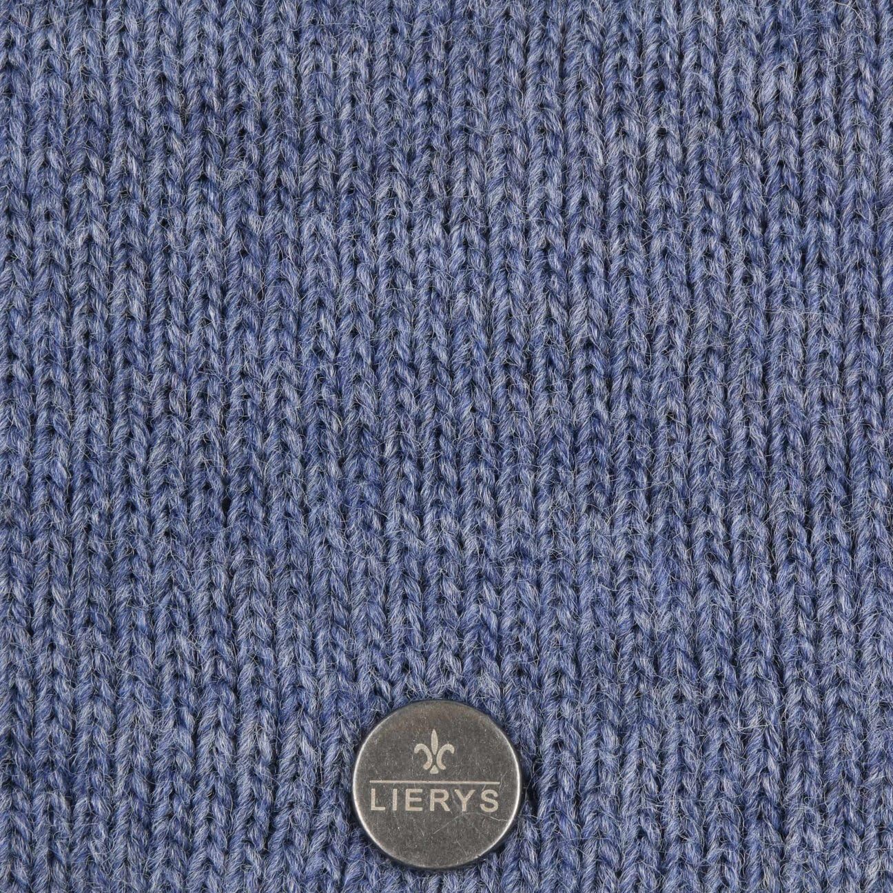 LIERYS Classic Mono opaska na czoło - ocieplacze na uszy - rozmiar uniwersalny - dla kobiet i mężczyzn - jesień/zima, Denim, jeden rozmiar