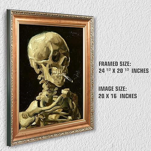 Miniatura 1331 de A&T ARTWORK The Starry Night de Vincent Van Gogh. Tamaño del marco: 36 x 30 pulgadas, tamaño de la imagen: 30 x 24 pulgadas, reproducciones clásicas