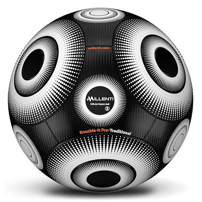 Buy Millenti Soccer Ball Size 5 KnuckleIt Pro Soccer Ball with HighVisibility, EasytoTrack