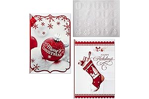 Hallmark Christmas Boxed Card Assortment: Festive Greetings with Ornaments and Stockings