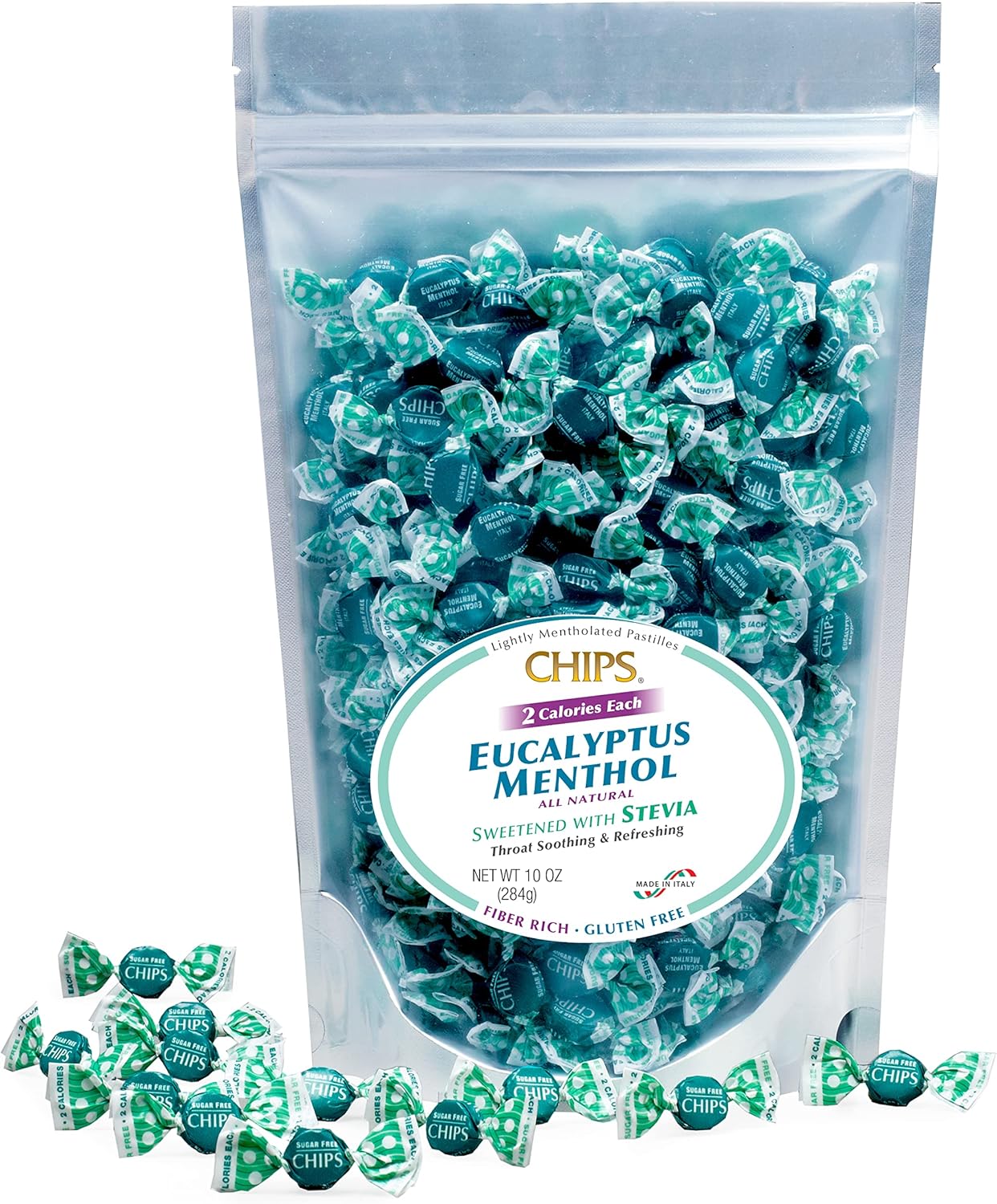 Chips Eucalyptus Menthol with STEVIA, 10 oz. “Share” Pack