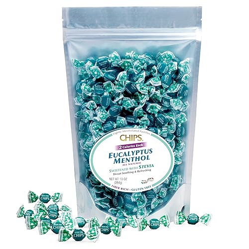 Miniatura 4 de Chips EUCALYPTUS MENTHOL, 1 libra Tamaño "Coro" - Pastillas italianas clásicas
