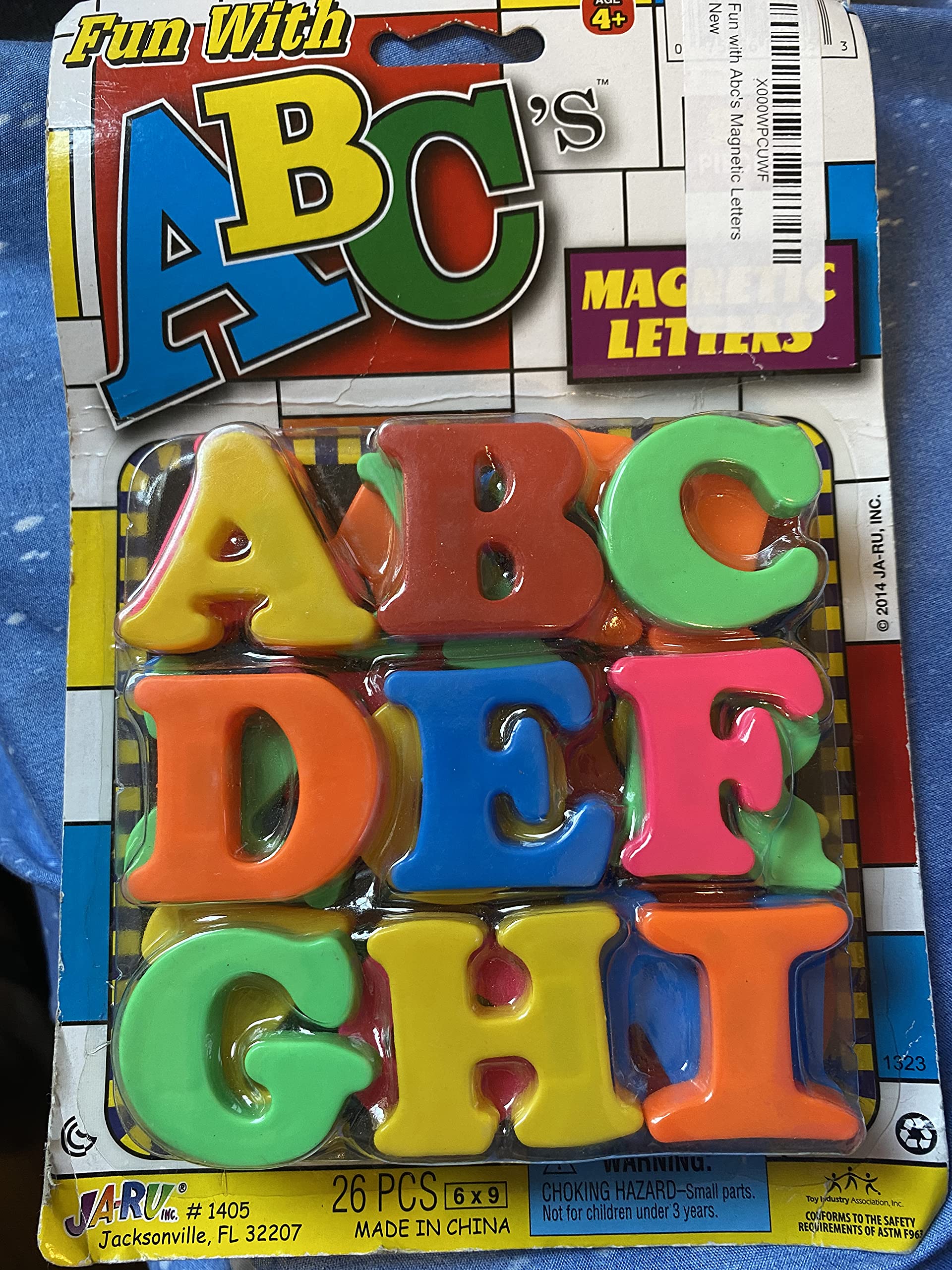 Amazon.com: JA-RU Fun with Abc's Magnetic Letters : Toys & Games