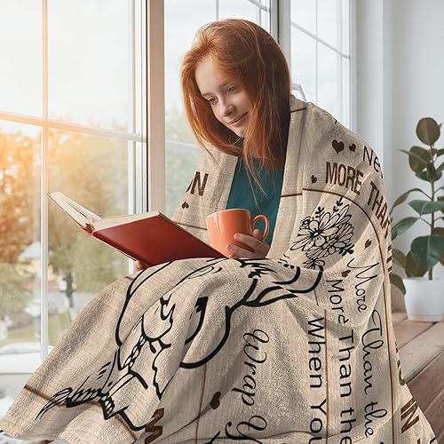 Miniatura 2 de Regalos para la abuela de parte de la nieta, manta de regalo de cumpleaños para abuela, 60 x 50 pulgadas, regalos para la abuela de nietos y nietos,