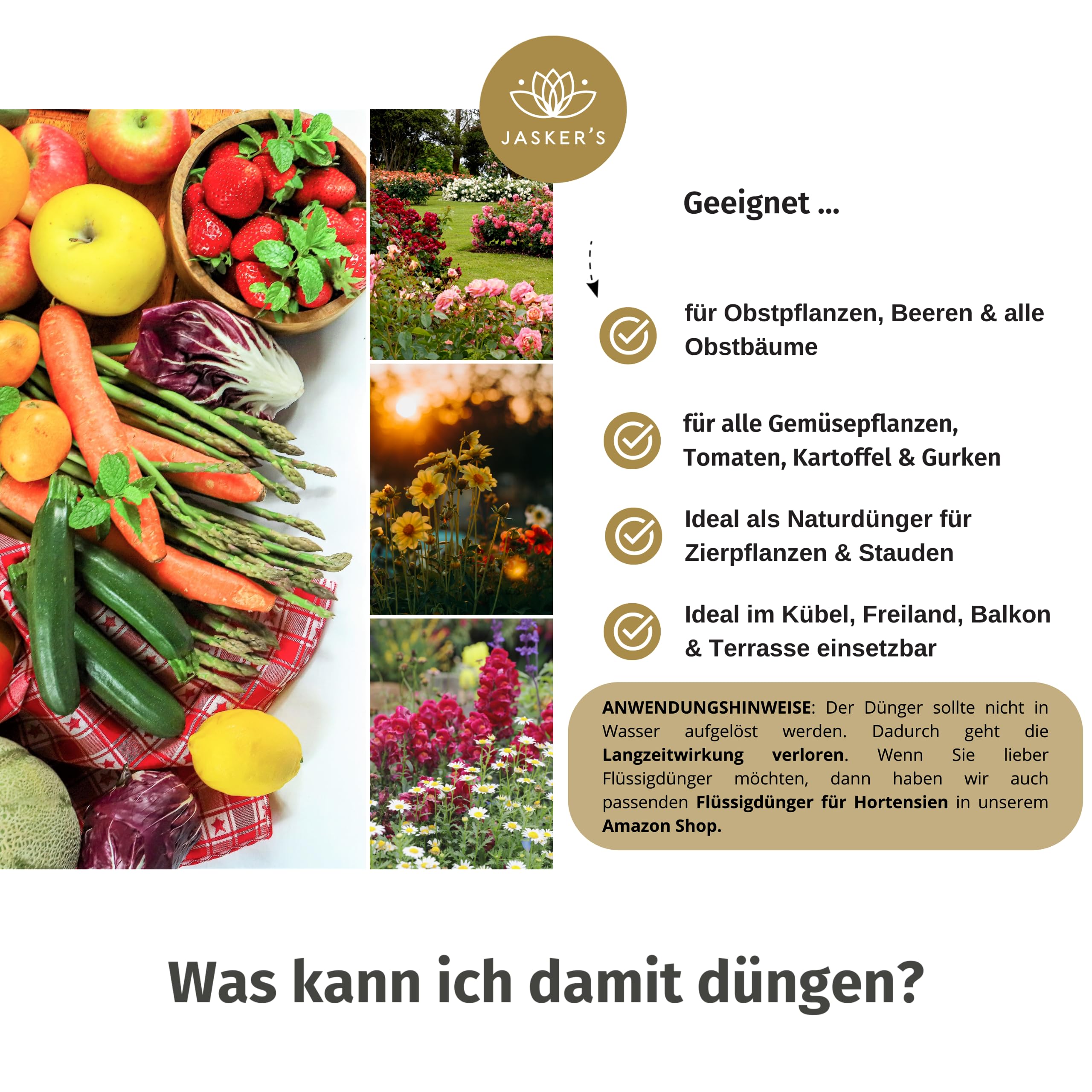 Bio Dnger 3 Kg - 100% Naturdnger & Universaldnger - Ideal als Veganer  Dnger fr Obst & Gemse - Pflanzendnger mit viel Kalium & Magnesium -  Organischer Volldnger - Bio Dnger Gemse : Amazon.de: Garten