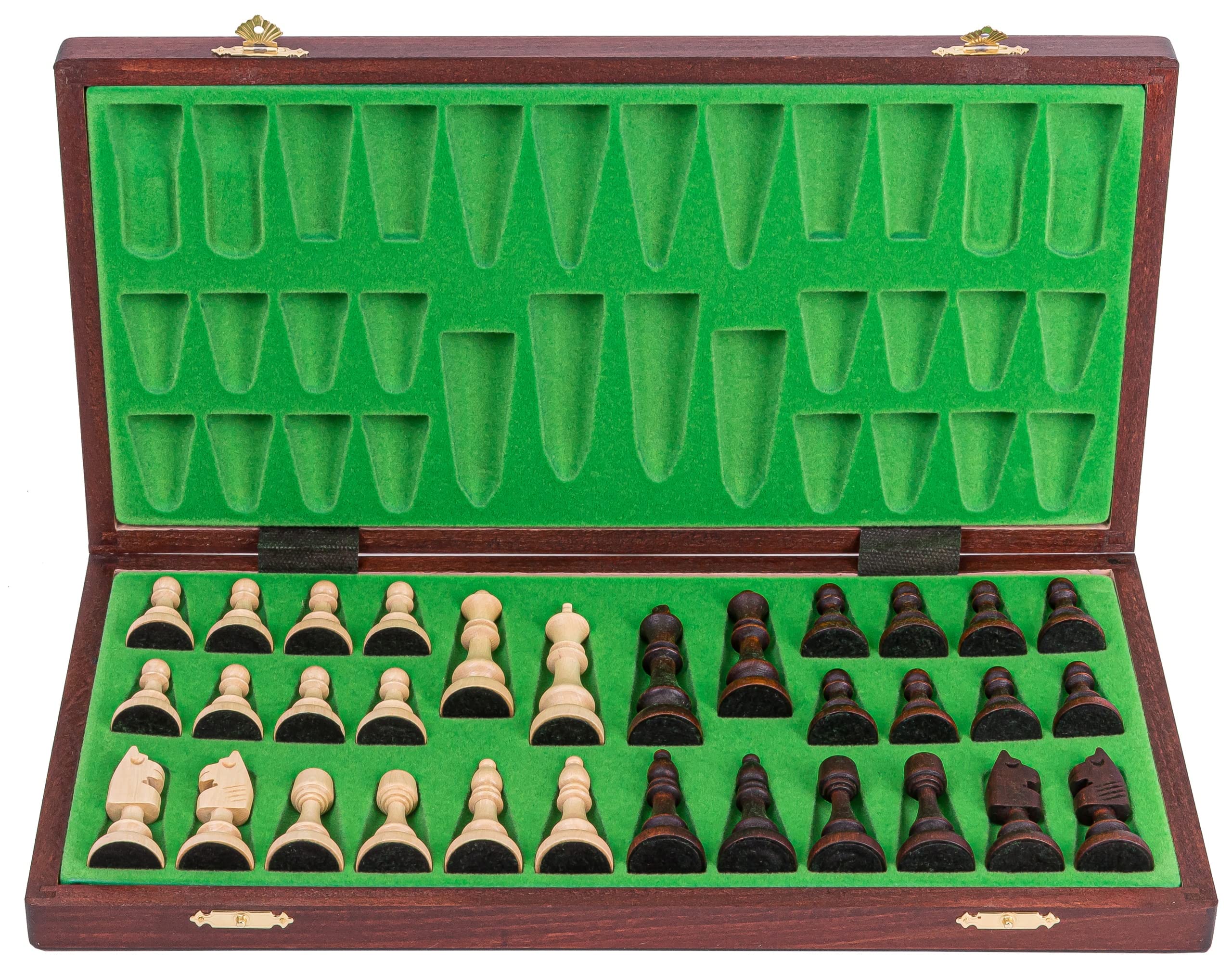 Square - Schach Schachspiel - MAGNETISCHE 350 - Schachfiguren & Schachbrett aus Holz