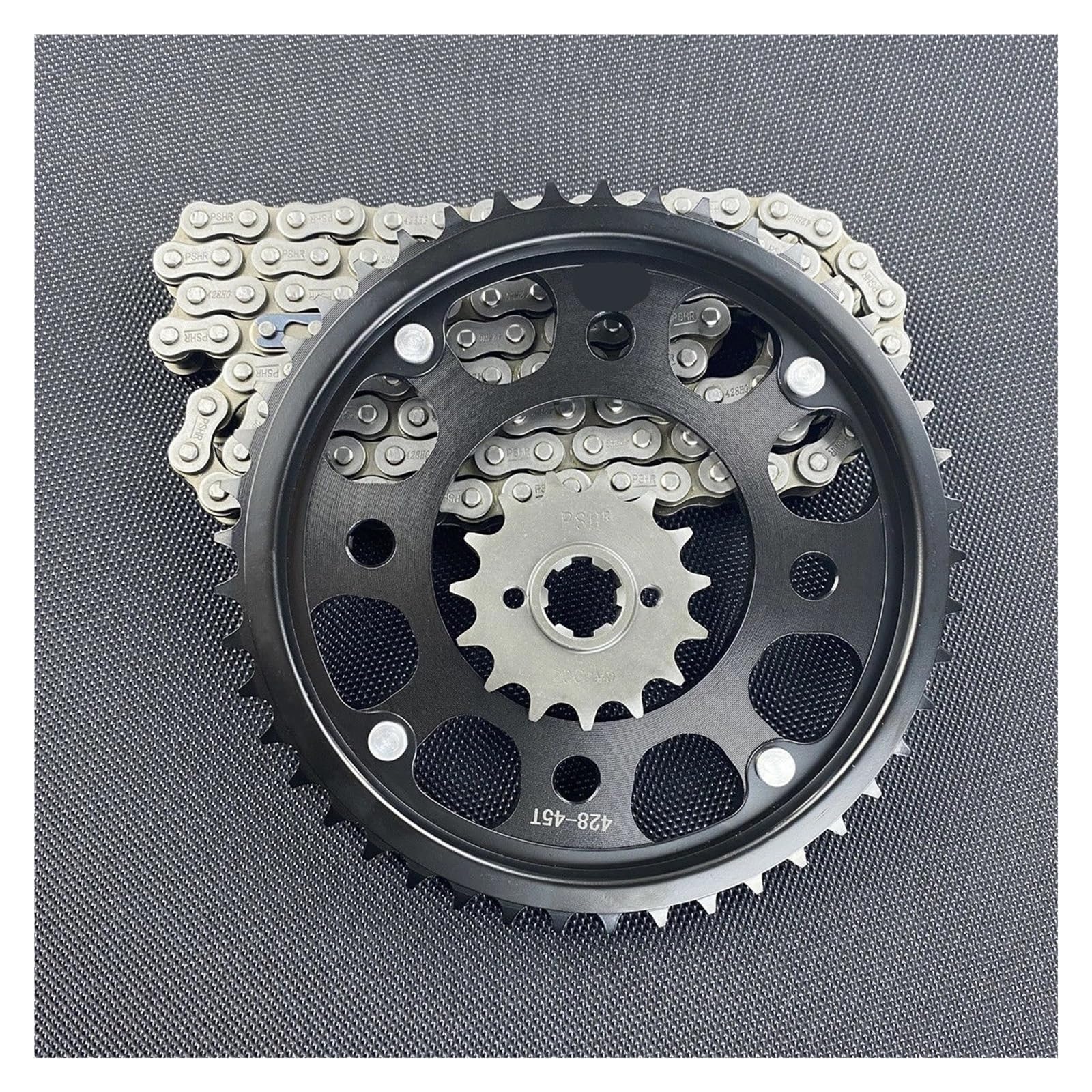 Compatible Con CBF190 CB190R/190X 428 14T Kit De Piñón Trasero Delantero 40T/43T/45T/48T/50T Cadena 428H motor motocicleta piñón Kit de Cadena(43T Rear 14T Front)