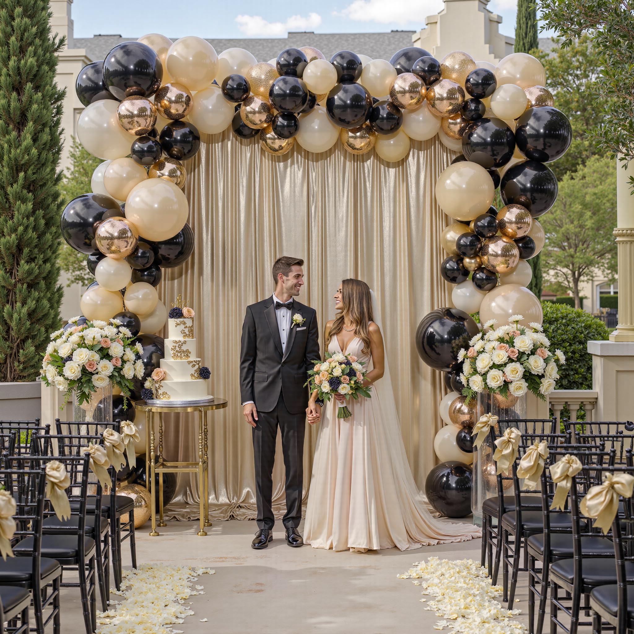 3 x 3 m di spessore champagne glitter sfondo tende a pannelli per feste, senza pieghe, paillettes scintillanti, sfondo fotografico, 2 pannelli 1,5 x 3 m Shimmer Back Drop Cloth per matrimoni e
