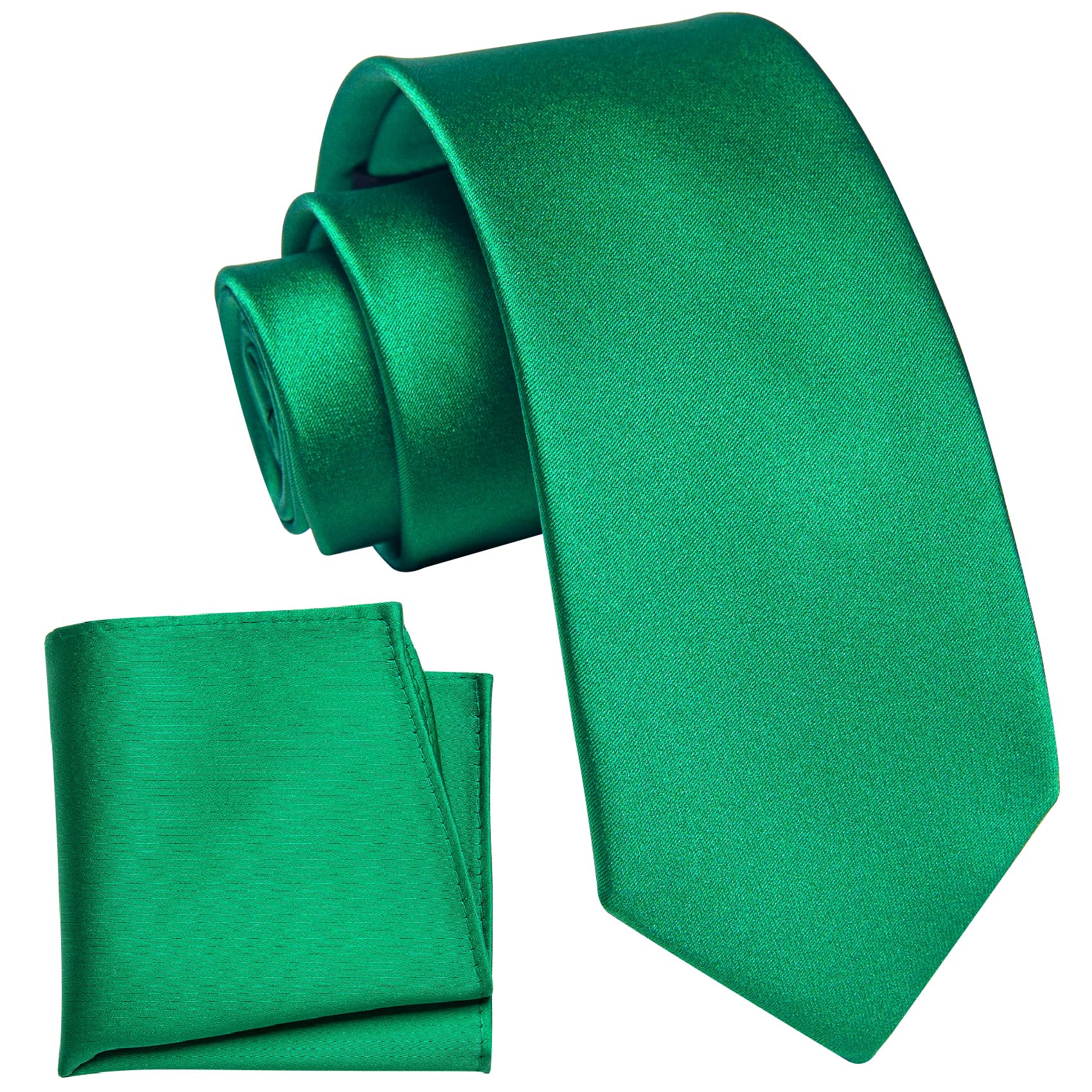 YourTies Boys Tie Silk Self Kids Necktie Pocket Square Set with Gift Box